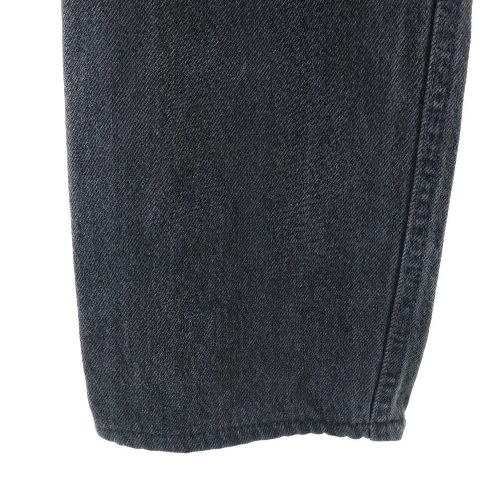 Levi's 90s USA made black denim 501 Straight denim pants W26 Button fly Women Used