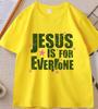 Jesus Is For Everyone Christian Graphic T Shirts Unisex Unisex Summer Short Sleeve Round Neck Tshirt High Quality Cotton Tees Tops