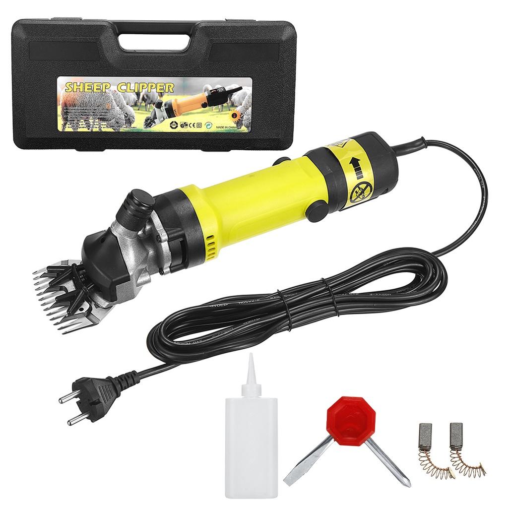 2000W 6 Geschwindigkeiten Elektrische Schaf Ziegen Schermaschine Trimmer Werkzeug 220V Wolle Schere Schneidemaschine Mit Koffer