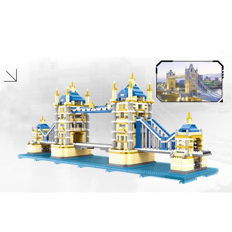 Diamond Architecture Model Building Blocks Taj Mahal Sydney Opera House India Chinese Micro Construction toys