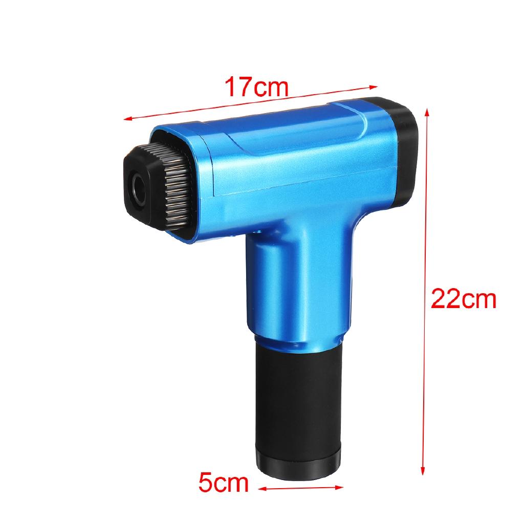 35W 6 Head Therapy Massage Guns 6 Gear Muscle Massager Hammering Style Relax Deep Tissue 4500r/min Rechargeable Massager