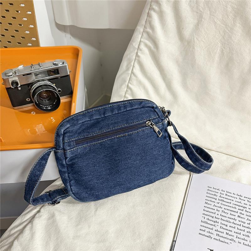 Denim Mobile Phone Bag Letter Shoulder Crossbody Bag