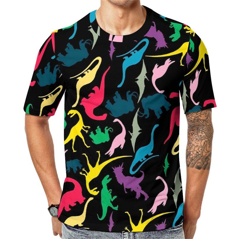 Dinosaur 3d Printed T-shirt Men's Women's Clothing Cute Dino Pattern Kids New In Tops & Tees Casual Fashion Cartoon T Shirt