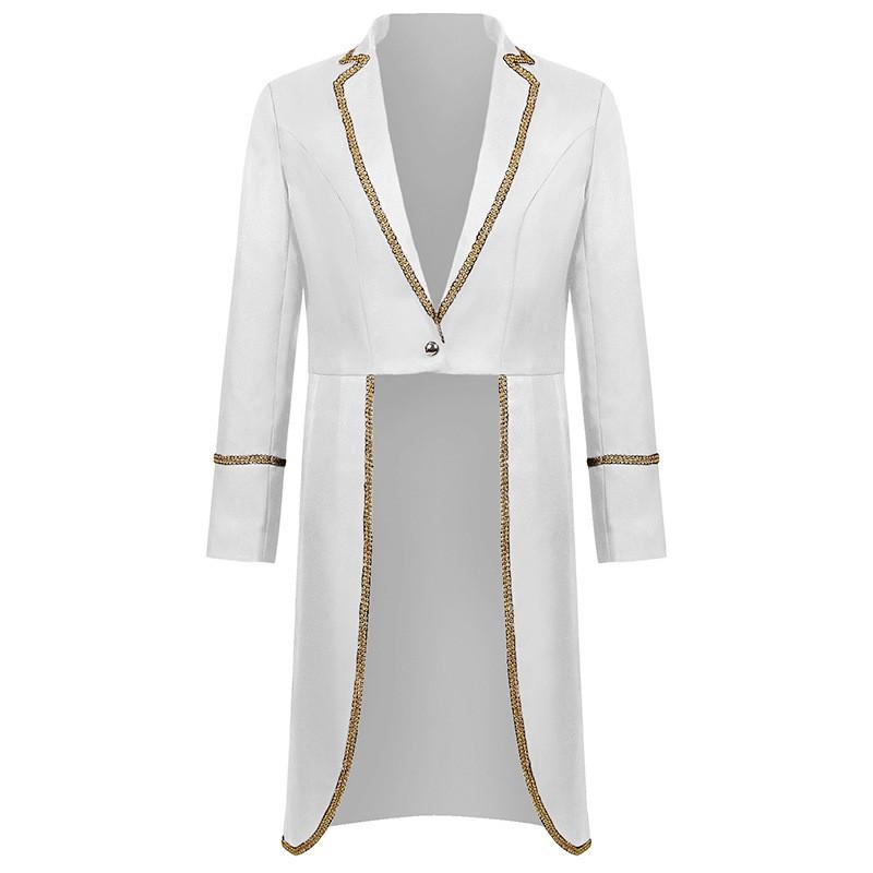 Medieval Retro Costumes Drama Performance Costumes Men's Clothing Medium Length Punk Holiday Retro Tailcoats Props
