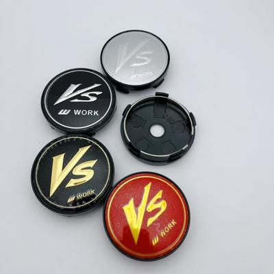 4pcs 60MM (I.D 56MM ) VS W Work Logo Emblem Car Wheel Center Cap Car Accessories for Wheels Hub Lid Rim Hubcaps Cover Replace