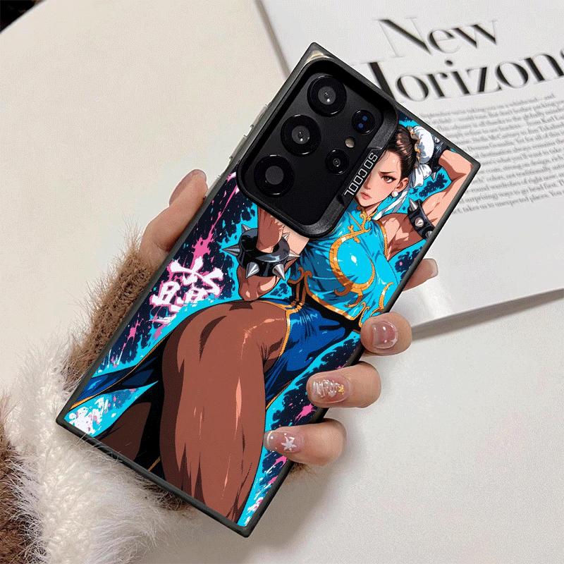 ChunLi S-Street F-FighterS Shockproof Phone Case for Samsung Galaxy S26 Edge S25 Ultra S24 FE S23 Plus S21 Cover Anti Fall Funda