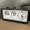 Classical Retro Mechanical Alarm Clock with Manual Flipped Calendar Date Day Time Display for Living Room or Office