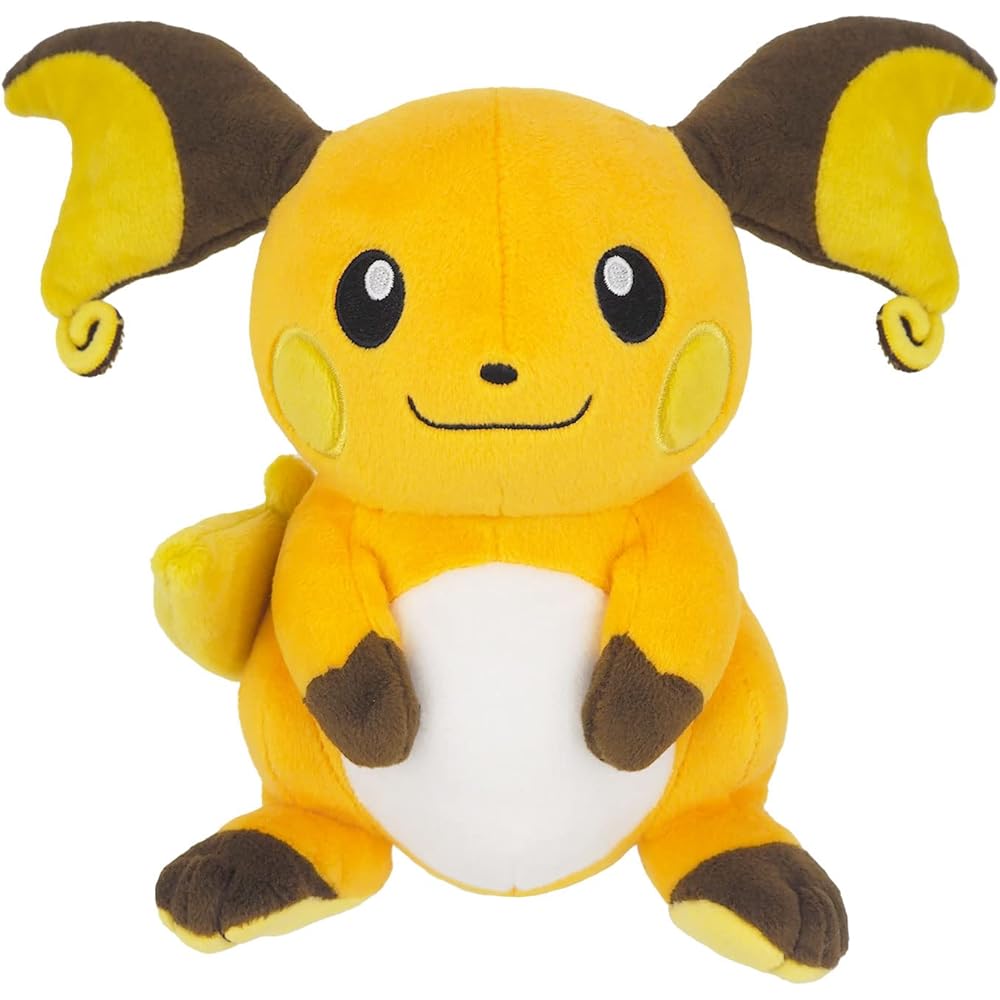 Sanei Boeki Pokmon All Star Collection Raichu Plush Toy 12x11x18cm Soft Stuffed Animal