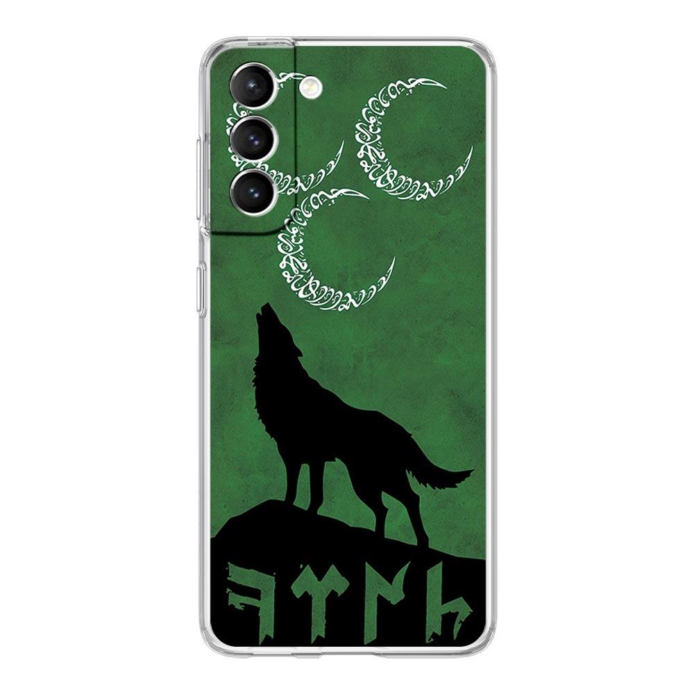 Phone Case For Samsung Galaxy S25 S24 S23 FE S22 Ultra S20 S21 5G S10 S9 Plus S10E S8 Cover Turkish language bozkurt gray wolf