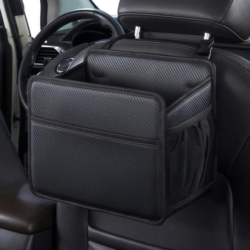 ZUKIDA Car Backseat Waterproof PU Leather Front Rear Car Seat Storage Large Universal Hanging Backseat Car Organizer for Adults Kids with Cup Holders