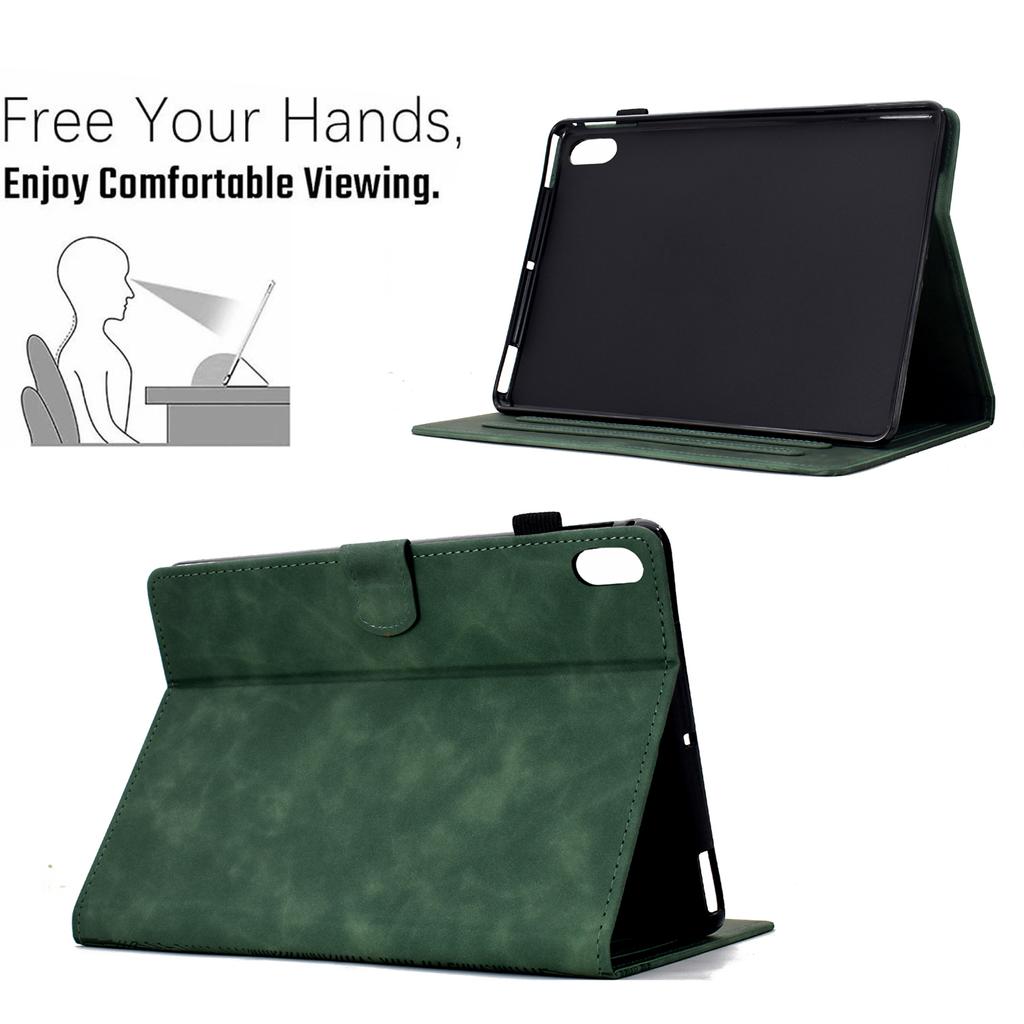 For iPad (2025)/10.9 (2022) Case Cats Imprinted PU Leather Card Slots Tablet Cover