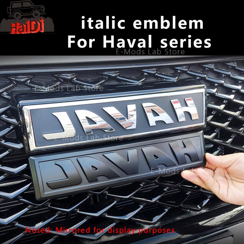 For Haval Emblem Black Italics Badge For Haval Dargo Jolion H6 H3 F7\F7X 2021-2022 Car Body Decal Logo Sticker Pasted