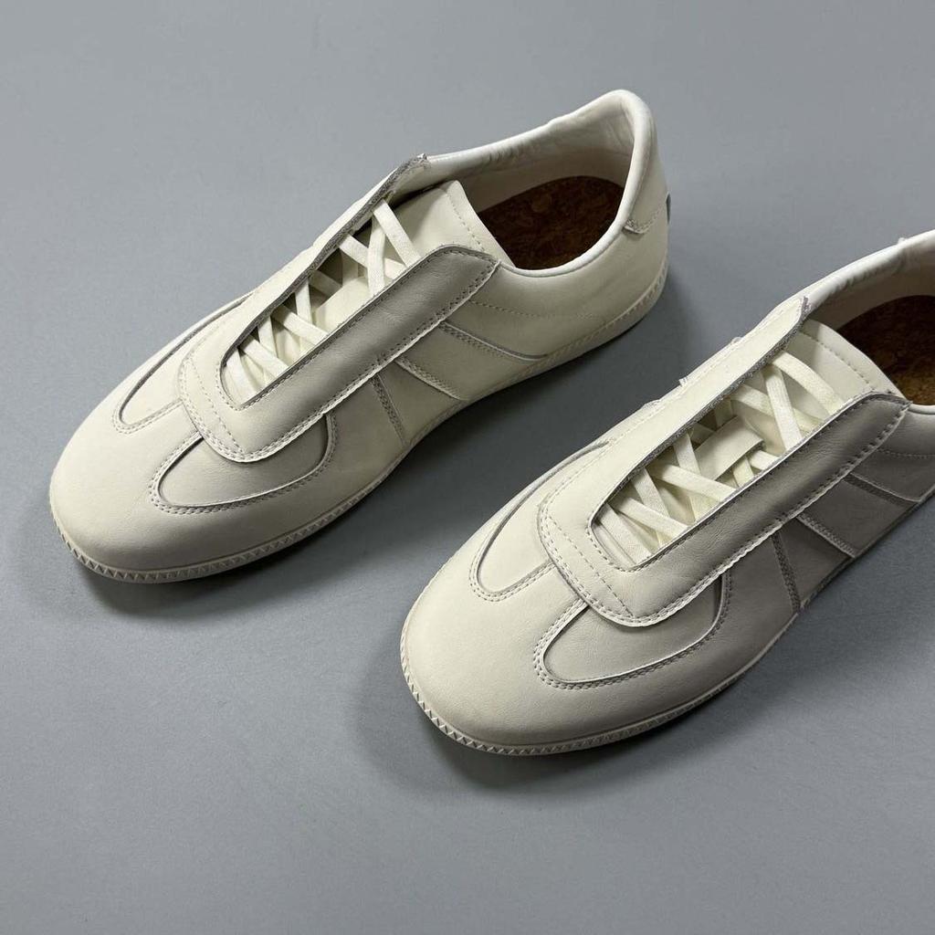 Versatile Trendy Board Shoes, Retro Moral Training Shoes, Comfortable Foot Cover, Leather Shoes, Thin-Soled Classic Little White Shoes
