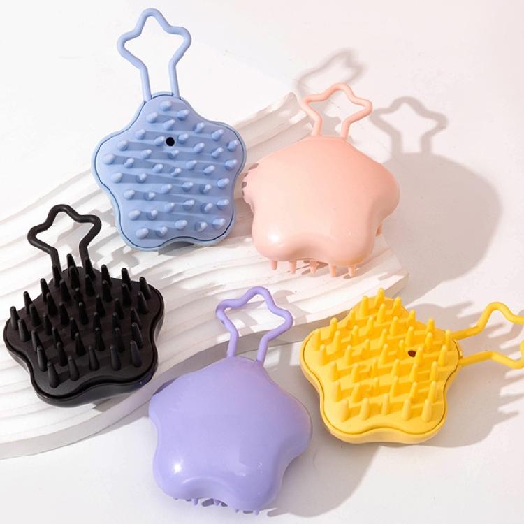 Silicone Scalp Massage Brush Shampoo Brush Body Scrubber Head Massage Brush Wet and Dry Shampoo Brush Bath Brush