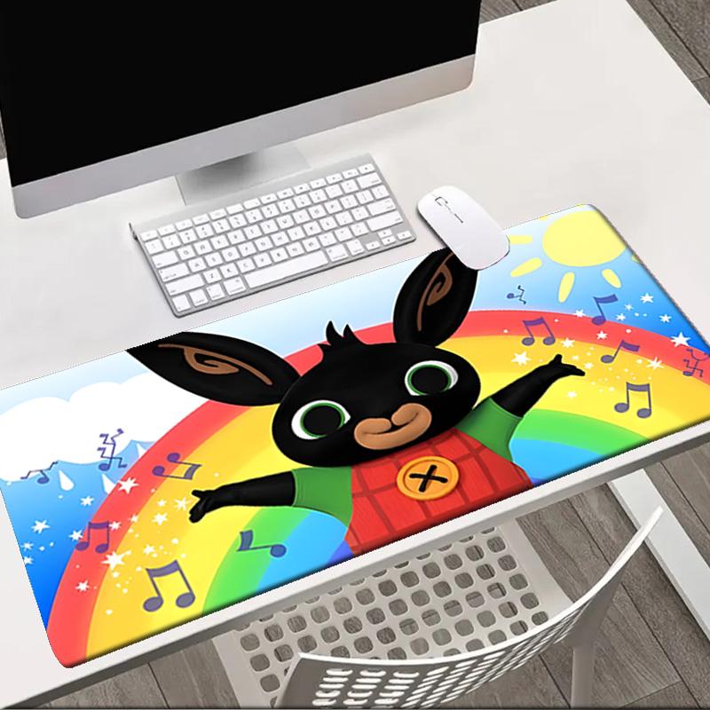 Rainbow Bing Friends Singing   Mouse Pad Office Desk Mat, Gaming Mouse Pad Mousepad, Keyboard pad,Heavy-Duty Non-Slip Rubber Backing, Gift