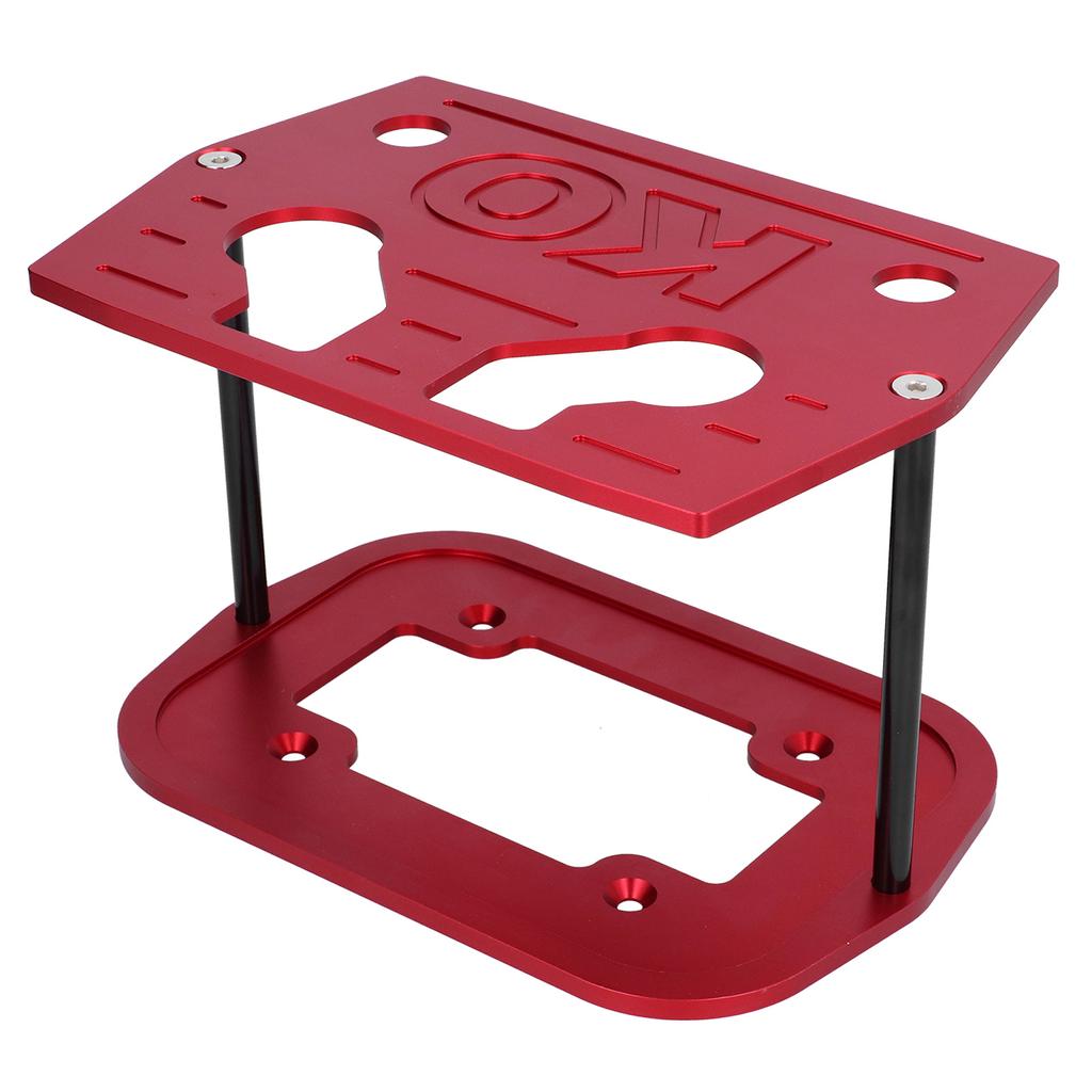 Battery Hold Down Tray Bracket Aluminum Ball Milled Fit for Optima 34 78 Batteries Red