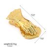 Creative Niches Lady's Hand Bookmark Holder Retro Multi Color Hand Shaped Notebook Clip For Women Men Reading Lover Stationery