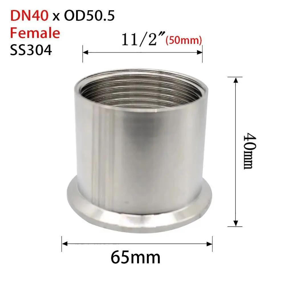 1Pcs BSPT Female/Male Thread Tri Clamp SUS304 Sanitary DN15-DN40 Pipe Fitting Connector 1/4" 3/8" 1/2" 3/4" 1" TriClamp Adapter