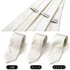Formal Luxury Necktie Made In Japan Silk for Weddings and Funerals Stripe [FORMAL] 100% White-1