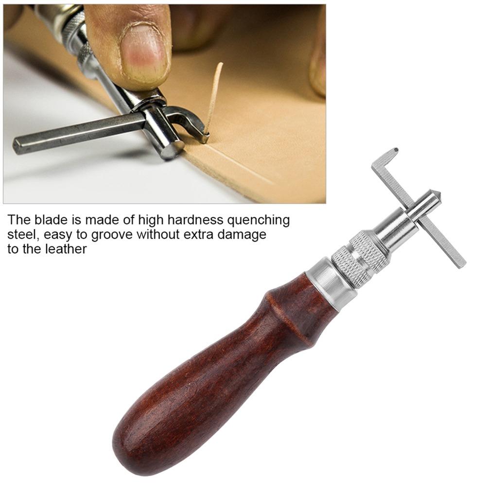 Adjustable Depth Leather Groover Tool Adjustable Groover Notcher Leatherworking Work