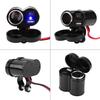 12V Motorcycle Dual USB Charger with Switch Motorcycle Handlebar Clamp Waterproof Power Charger Socket Kit Supply