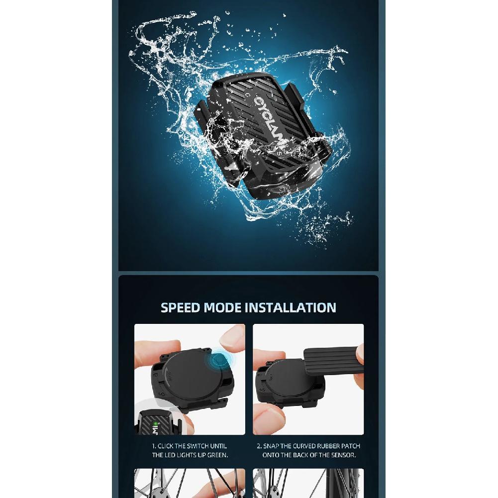 CYCLAMI Trittfrequenzsensor Geschwindigkeit C1 ANT Bluetooth 5.0 Tacho GPS Fahrradcomputer Für GARMIN iGPSPORT BSC100s Bryton G2 plus G+