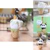 Cute And Adorable Cone Panda Keychain Plush Toy Bag Pendant