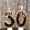 1Pc Princess Year Old Digital Birthday Candle Crown Cake Ornament Birthday Cakes Party Decoration Ornament Children's Gift