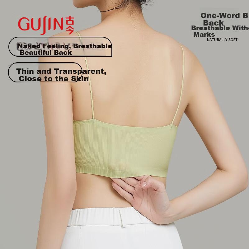 GUJIN Strapless Dress Special Thin Strap Bra for Women, Seamless Invisible Push-Up Bra for Small Breasts, Non-Slip Backless Bra, Bandeau