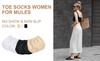 Women's Mules Toe Socks, Half Socks for Clogs