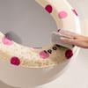 1Pc Household Bathroom Eva Toilet Seat Cushion: Polka Dot & Half-Wrap Design, Waterproof, Stain-Resistant & Washable