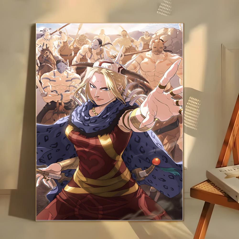 Anime K-Kingdom Poster  Self-adhesive Art Waterproof Paper Sticker Coffee House Bar Room Wall Decor