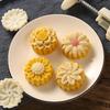 1set Plastic Hand-pressed Mung Bean Cake Baking Mold, Mid-Autumn Festival Pastry Mold, Chinese Wind Moon Cake DIY Baking Tool