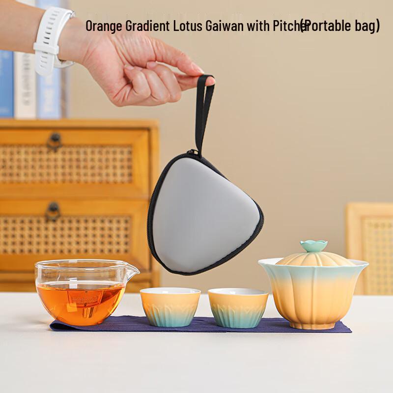 Portable Ceramic WA Travel Tea Set