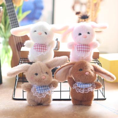 Cute Cute Scarf Rabbit Pendant Plush Toy Doll Bag Hanging Decoration Keychain Doll Doll Doll Doll