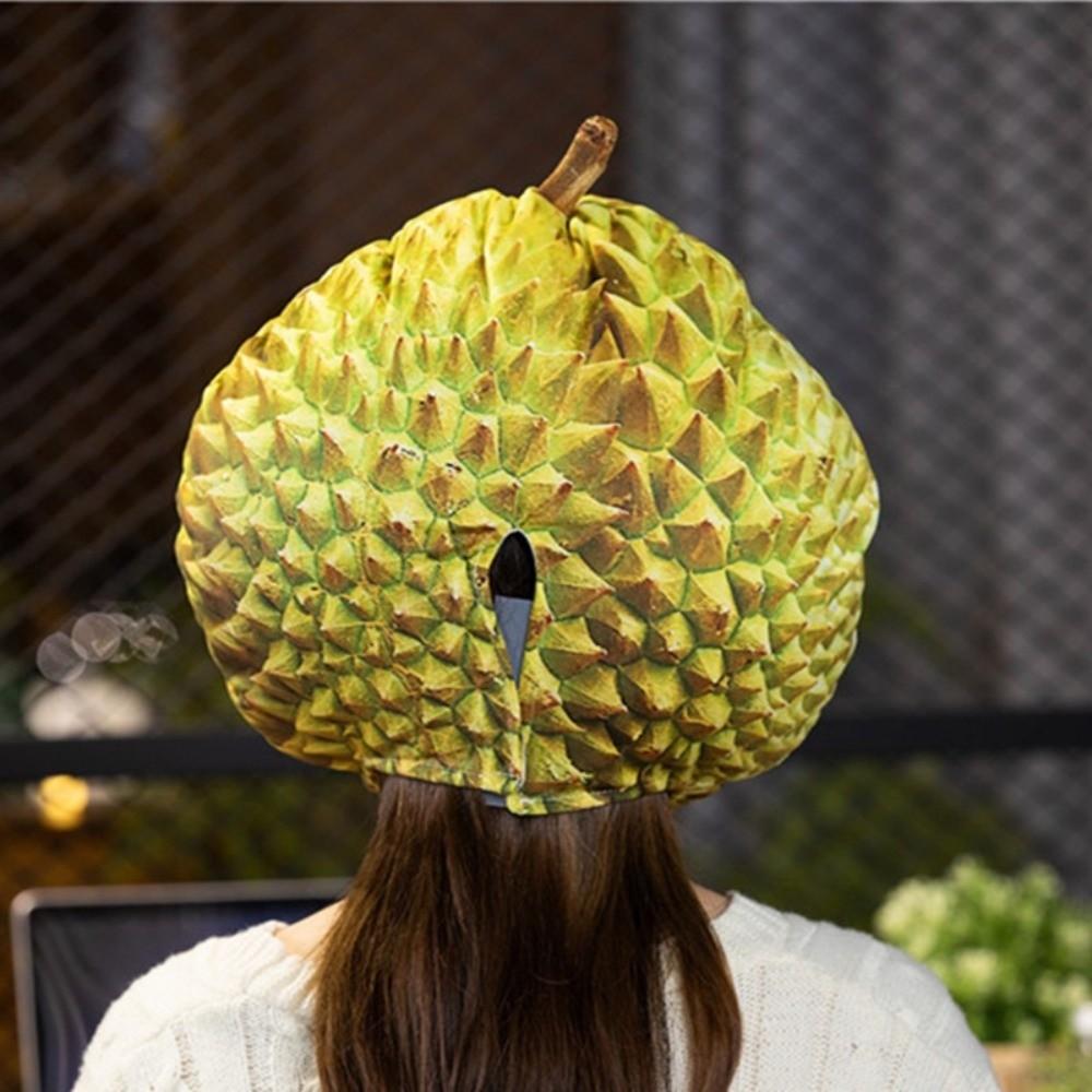 Soft Toast Head Cover Cartoon Design Durian Head Cover Cosplay Costume Party Photo Props