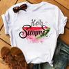 Funny Fruits T Shirt Unisex Fashion Kawaii Banana Print White Tshirt Harajuku Tshirt Short Sleeves Tops Tee Shirt Femme T Shirts