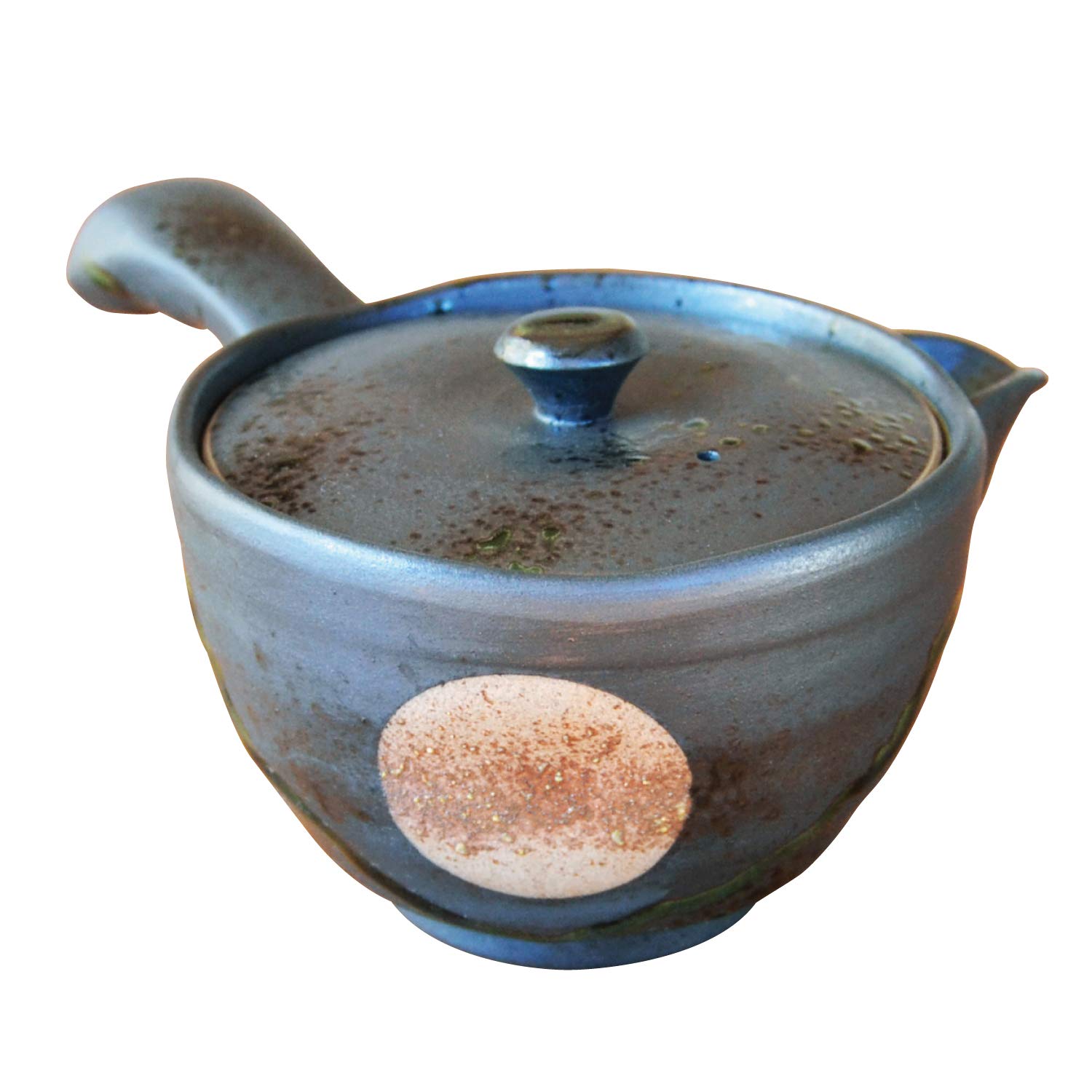 

Stylish stainless steel teapot with tea strainer, made in Japan, Arita ware, Hasami ware, Fukukasumi U-kyusu, 340ml