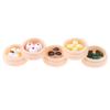 5Pcs/Set 1:12 Dollhouse Miniatures Chinese Dim Sum Food Kitchen Accessories