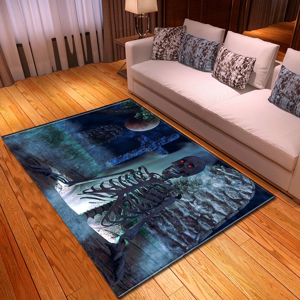 Skull Living Room Floor Mat Bedroom Dining Room Carpet Carpet Doormat