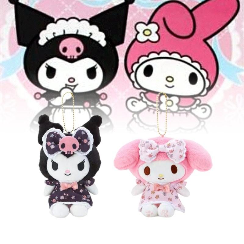 Adorable Kuromi Floral Dress Plush Hanger Sanrio New Japanese Style Collectible