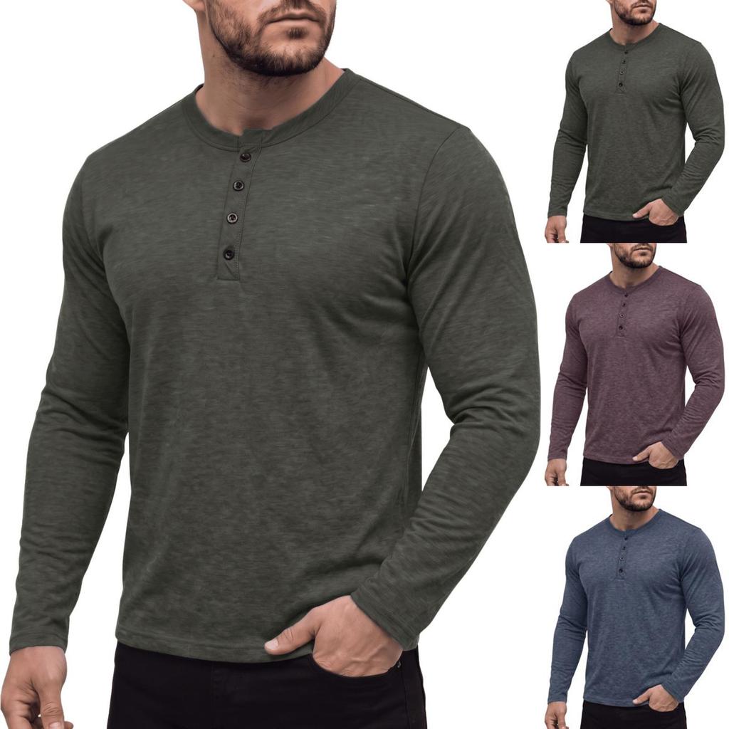 Men's Long Sleeve Shirt, Soft Comfortable Breathable Base Layer Top for Sports