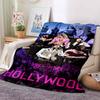 New 3D Printed Flannel Blanket Featuring R-RBD band/K-POP Style, Perfect for Home Use, Sofa Beds, or As a Birthday Gift.