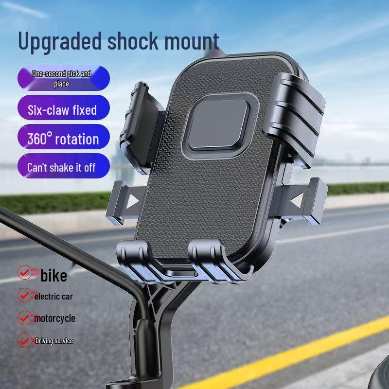 Stoßfester Handyhalter für Elektrofahrzeuge, Motorräder, Fahrräder und Elektroroller – Navigationshalterung für Lieferfahrten