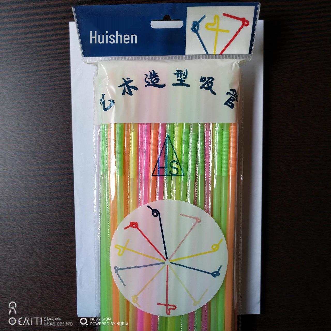 

Individually Packaged Disposable Universal Shaped PP Art Straws 6*270 mm, 100 pcs/unpacked