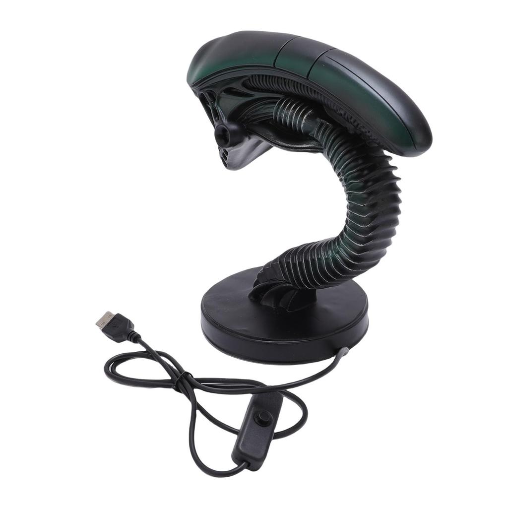 Dpofirs SF Alien Resin Lamp Comfortable LED Night Light Alien Table Lamp for Reading Area (Style 1)