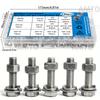 A Kit of 240 Stainless Steel Hex Bolts and Nuts, Sizes: M4/M5, Lengths: 16mm, 20mm, 25mm.
