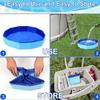 1PC Portable Inflatable Pool Foot Bath Basin,Foldable Foot Soaking Washing Basin for Pool Entry,Summer Swimming Pool Clean Feet Accessories