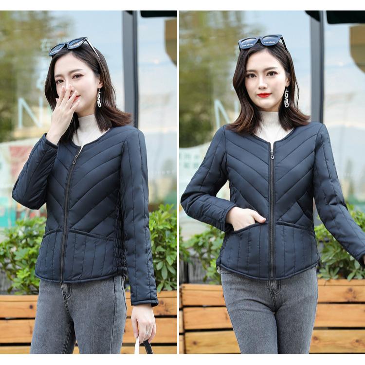 Medium velvet vest liner thickened padded jacket women's winter short padded jacket plush casual long-sleeved padded jacket