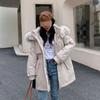 Autumn and Winter Plus Velvet Jacket Women's Loose Cotton Jacket Short Hooded Style Overcomes Casual Cotton Jacket